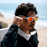 Gafas Inteligentes Oakley Meta HSTN Warm Grey Lente Prizm Ruby