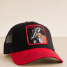 Gorra Goorin Bros Undisputed Goat Negra Roja