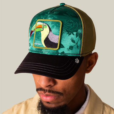 Gorra Goorin Bros Belize Toucan Negra Verde