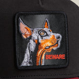 Gorra Goorin Bros The Beware Dog Negra Vinotinto
