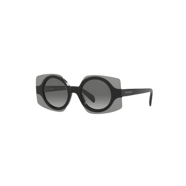 GAFAS EMPORIO ARMANI BLACK TOP TRANSPARENT GREY LENTE SOBRE SALIDO DEL MARCO GRADIENT GREY