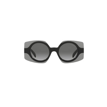 GAFAS EMPORIO ARMANI BLACK TOP TRANSPARENT GREY LENTE SOBRE SALIDO DEL MARCO GRADIENT GREY