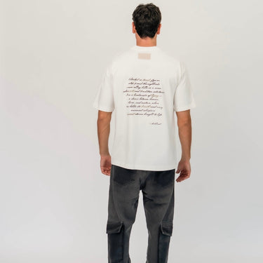 Camiseta ArtDist Script Ivory Regular Fit