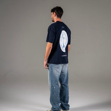 Camiseta ArtDist Balanza Azul Oversize Fit