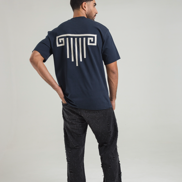 Camiseta ArtDist Portico Azul Navy Oversize Fit