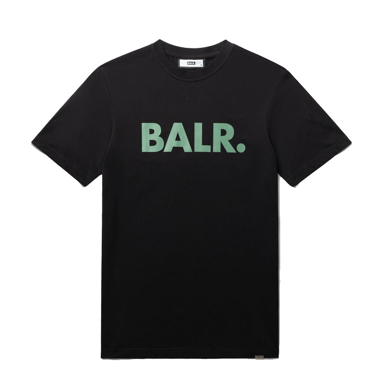 Camiseta BALR. Brand Straight T-Shirt Jet Black/Dark Forest