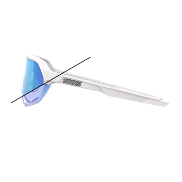 GAFAS 100% S2 BASTILLE LE BLANCO PERLA LENTE AZUL ESPEJO FOTOCROMATICO 60006-00030P