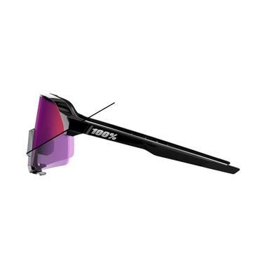GAFAS 100% S3 NEGRO LENTE PURPURA PHOTOCHROMIC