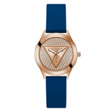 Reloj Guess Glitz Plaque GW0745L4 Silicona Azul