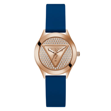 Reloj Guess Glitz Plaque GW0745L4 Silicona Azul