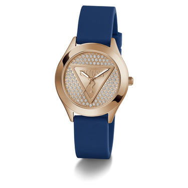 Reloj Guess Glitz Plaque GW0745L4 Silicona Azul