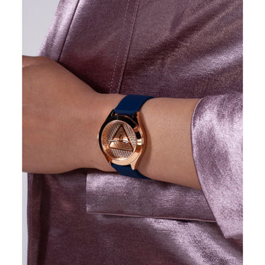 Reloj Guess Glitz Plaque GW0745L4 Silicona Azul