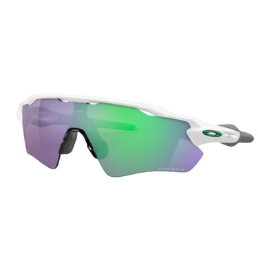 "Gafas Oakley Rad Ev Path con montura de color blanco y lentes a juego de color prizm jade."