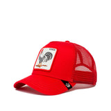 "gorra en color rojo"