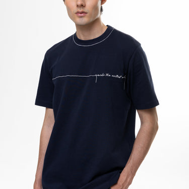 Camiseta ArtDist Stroke Azul Navy Regular Fit