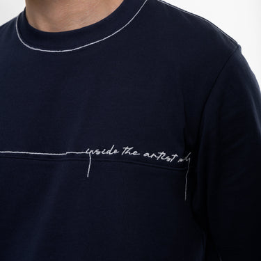 Camiseta ArtDist Stroke Azul Navy Regular Fit