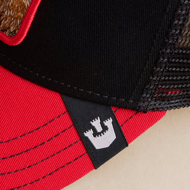 Gorra Goorin Bros Undisputed Goat Negra Roja