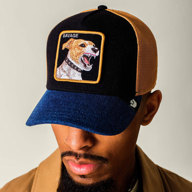 Gorra Goorin Bros Savage Dawg Denim Negro