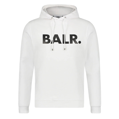 Buzo BALR. Brand Straight Hoodie Bright White