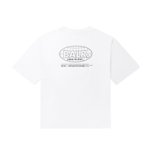 Camiseta BALR. Joey Box H2s Globe T-Shirt Bright White