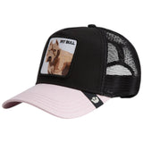 Gorra Goorin Bros The Pit Bull Dog Negra Rosada