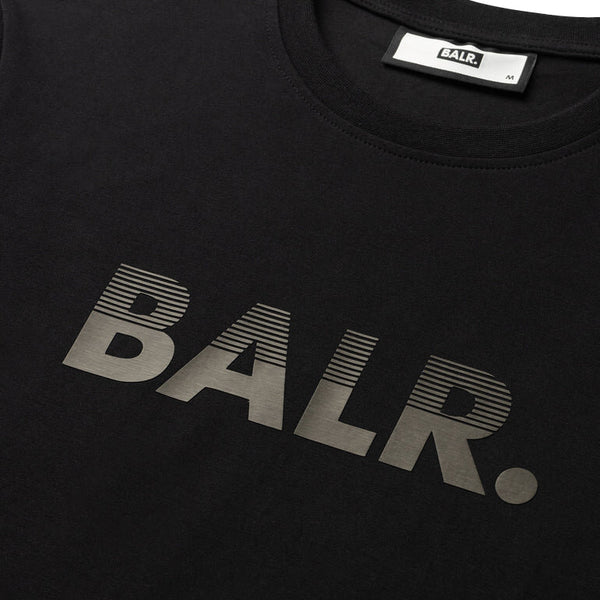 Camiseta BALR. Sebastian Slim H2S Half Track T-Shirt Jet Black