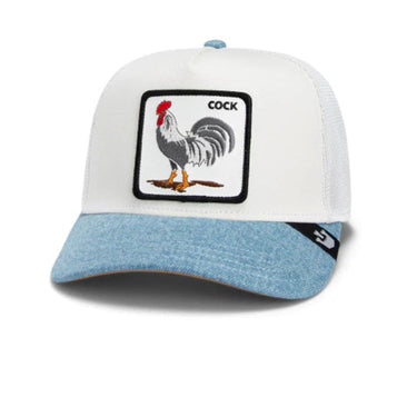 Gorra Goorin Bros Rooster Denim Blanca