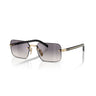 GAFAS PRADA DORADO PALIDO AZUL Y PLATEADO
