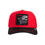 Gorra Goorin Bros Suede Buffalo Roja y Negra