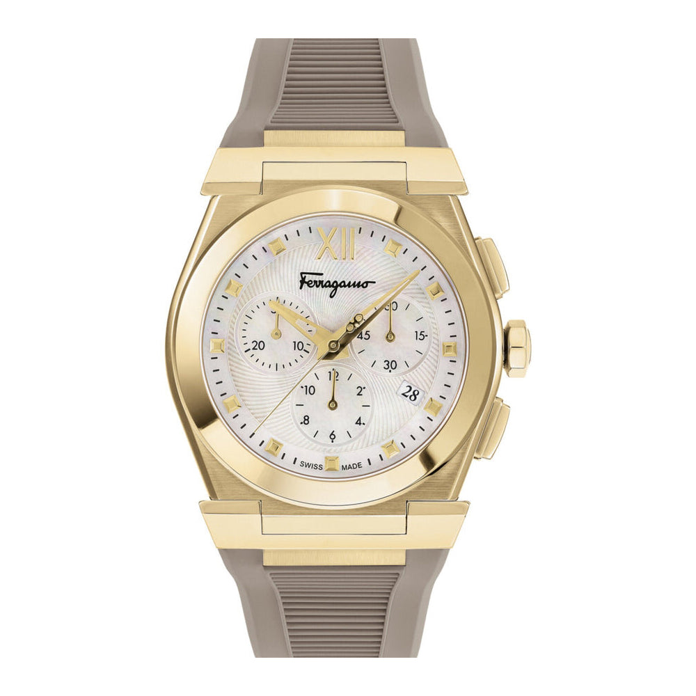 Reloj Salvatore Ferragamo Vega Chrono Mother of Pearl Watch SFKL00123