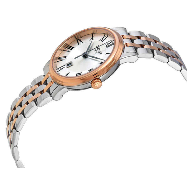 Reloj Tissot Carson Plateado Con Oro Rosa T1222102203301